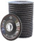 Merryland Dischi Lamellari 115 Ferro Metallo per Smerigliatrice Angolare, 115mm Grana 60 T29 Disco Lamellare 20 Pezzi, Corindone Zirconio Blu Acciaio INOX Dischi Abrasivi, Craft-Line FC1107314-20