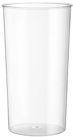 ABOOFAN Durchsichtige Blumenvase Aus Kunststoff Blumenvase Aus Acryl Runder Zylinder-Blumeneimer Eiskübel Aus Kunststoff Acryl-Mülleimer Papierkorb Zum Kühlen Von Bier Und Wein