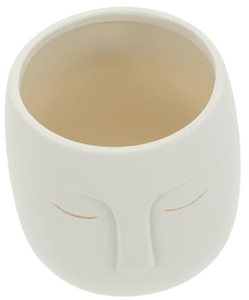 ORFOFE Ceramic Flower Planter Mit Abflussloch Minimalistischer Blumenübertopf Für Sukkulenten Und Zimmerpflanzen Stilvolles Design Für Innenräume Und Balkone Mit Goldenen Akzenten