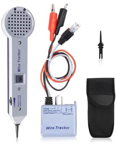 ClAZTyict Kit generador de tonos, probador de circuito de trazador de cables, probador de cables de metal 200EP, para colación de cables de red