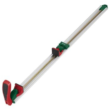 Guida di Bloccaggio e di taglio Binario di fissaggio 120 cm in alluminio stabile e leggera per seghetti alternativi, seghe circolari manuali (Parkside)