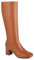 Stivali Equitazione Cavaliere Grandi Dimensioni, Stivali Alti Cerniera Laterale Autunnali Invernali Scarpe Equitazione Punta Quadrata Tacco Alto Stivali Equitazione Caldi Fino Ginocchio,43, brown