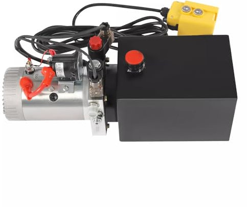 Bomba hidráulica eléctrica prensa hidráulica bomba eléctrica para remolques basculantes, sistemas hidráulicos, ascensores, vehículos de taller, con control remoto y protección contra sobrepresión