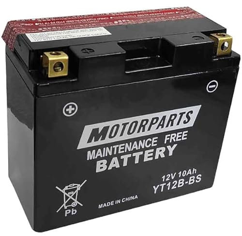 BATTERIA MOTORPARTS MINARELLI YT12B-BS 12V 10AH COMPATIBILE CON DUCATI 999 S AMA REPLICA 998 2007-2007 AGM SENZA MANUTENZIONE MOTO SCOOTER