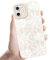 Kueqeay Handyhülle für iPhone 11 hülle 6,1'', Aesthetic Blume Muster Design Weißer Weiche TPU Silikon Stoßfest Kameraschutz Schutzhülle Bumper Ultra Dünn Mädchen Case, 01