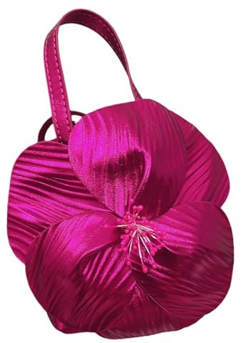 BBTISG Pochette da Donna con Motivo Floreale, Borsa Creativa da Donna Pochette Floreale per Feste, Matrimoni, Borse da Sposa (rosa chiaro)