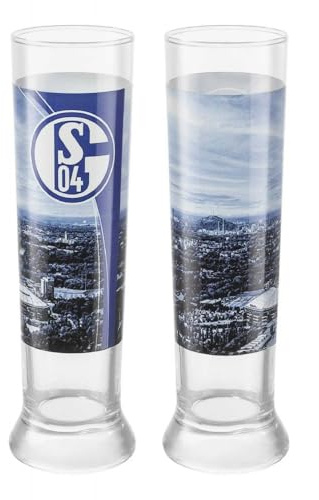 FC Schalke 04 Pilsstange 2er Set Pilsglas | Bierglas | Glas S04