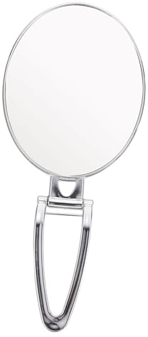 iplusmile Miroir Grossissant de Maquillage Double Face Argenté sur Pied Rotation 3X pour Table et Comptoir en Abs Portable et Clair