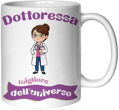 Tasse personnalisée Artisanat – Idée cadeau originale et amusante en céramique 350 ml – Tasses amusantes pour cadeau d'anniversaire, cadeau de Noël ou cadeau pour célébration (docteur)