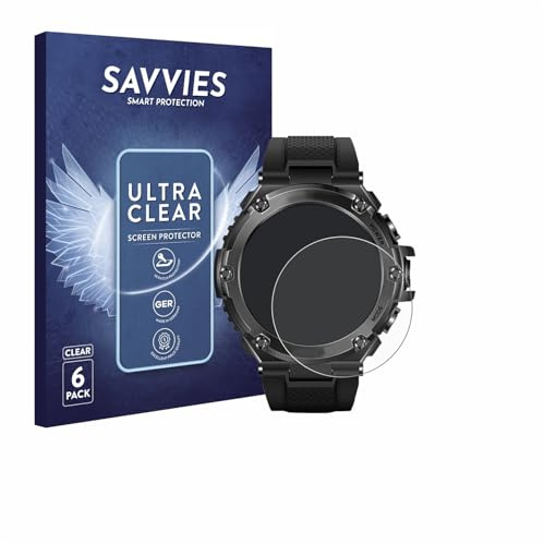 Savvies Schutzfolie für Stahlgear Titan Pro | 6 Stück Transparenter Displayschutz Made in Germany Ultra-Klar Displayschutz-Folie