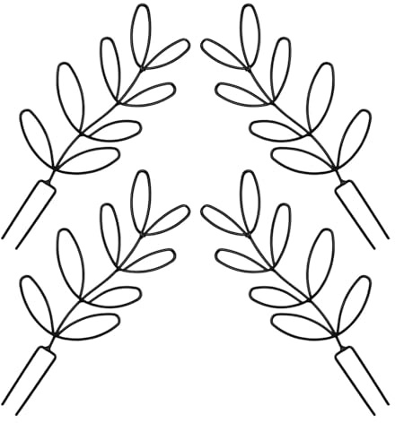 UPKOCH 4 Stück Metall Rankgitter Blattform Kleines Outdoor Kletterpflanzen Gestell Pflanzkübel Rankhilfe für Topfpflanzen Gartendekoration