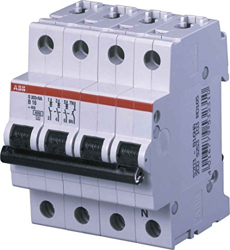 ABB S200 Leitungsschutzschalter Typ B, Pol 3+N 16A System Pro M Compact DIN-Schienen-Montage