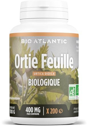 Ortie Feuille Bio - Urtica dioica - 400 mg - 200 Comprimés