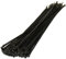 50 X Black Cable Ties 370Mm X 4.8Mm Zip Tie Bases