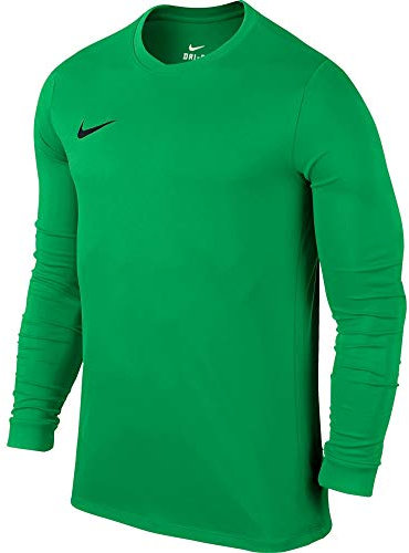 Nike LS Park VI Jsy – Long-Sleeved Shirt, Hyper Green/Black, Small