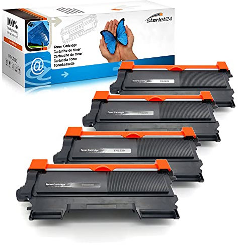 4x Toner kompatibel zu Brother TN2220 für DCP-7055 DCP-7060D MFC-7360N MFC-7460DN 7860DW HL-2130 HL-2240 HL-2240D HL-2250DN HL-2270DW FAX-2840 FAX-2940
