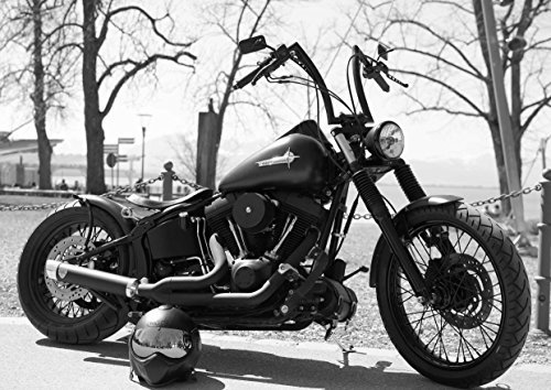 hansepuzzle 42085 - Motorrad Puzzle 260 Teile - Fortbewegung Motiv mit hochwertiger Aufbewahrung: Kartonbox und wiederverschließbarem Beutel - Format 41 × 28,7 cm
