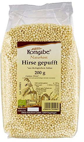 Korngabe Bio Hirse gepufft natur (1 x 200 gr)