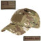 Lightbird OCP Ballkappe mit 2 Stück Militär-Patches, verstellbare Taktische Multicam-Camouflage-Mütze, Militär-Hüte