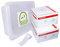 Noba Nobafix elastische Fixierbinden Mullbinden Großverbraucherpackung 4 cm x 4 m 100 Stück + Medi-Inn Aufbewahrungsbox