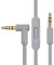 cipher Replacement Audio Cable Cord Wire,Compatible with Beats Headphones Studio Solo Pro Detox Mixr Executive Pill with in Line Mic and Control (Grey)