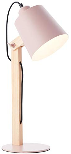 Brilliant Lampe Swivel Tischleuchte rosa matt | 1x A60, E27, geeignet für Normallampen (nicht enthalten) | Mit Schnurzwischenschalter