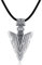 Mens Necklace Leather 925 Sterling Silver Arrow Pendant Viking Necklaces Viking Jewellery Gifts for Women Boyfriend Brother…