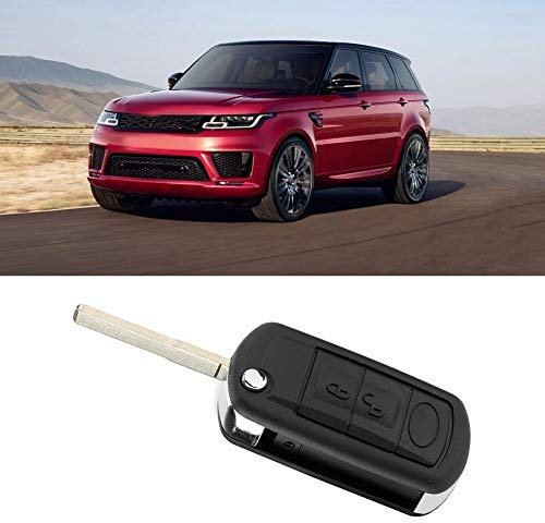 Broco Automobile Locksmith 3 Button Smart Remote, Folding Flip Key Fob Case Blade Cover Shell Fit for Land Rover Discovery