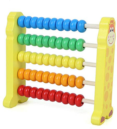 Zerodis Holzabakus, Kinder Holzzählrahmen Pädagogisches Frühes Lernen Arithmetikregal Mathe-Spielzeug für Baby Boy Baby Girl