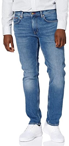 Tommy Hilfiger Herren Jeans Hose Core Straight Denton mit Stretch, Blau (Boston Indigo), 32W/30L