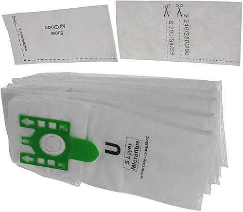 FIND A SPARE Pack Of 5 Dust SMS Bags & Filter Kit 3D Type For Miele U S7000 S7999 S7 Dynamic U1 Upright Series Vacuum Cleaners