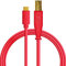 DJ TECHTOOLS USB-C/USB-B Chroma Cable (Red) - Cavo per DJ