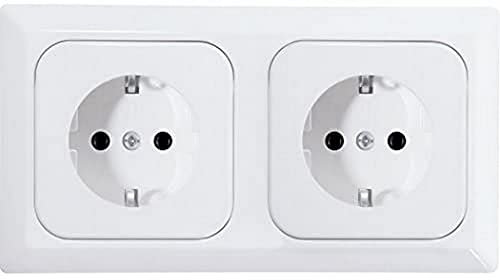 OPUS® 1 Kanto Komplettgerät „2-fach“ für Doppeldosen Farbe reinweiß