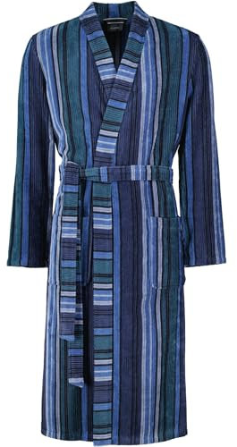 Cawö Home Bademäntel Herren Kimono Struktur 2509 aqua - 14 L