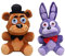 Zhongkaihua FNAF Plush Bear Fazbear + Nightmare Bonnie Set Five Nights Game Plush Set FNAF Plushies FNAF Toys Sister Location for Kids Christmas New Year Birthday Gift