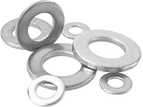 DIN 125 Unterlegscheiben/Beilagscheiben Form A V4A Edelstahl (M2,5/M3/M4/M5/M6/M8/M10/M12/M14/M16/M18/M20/M22/M24) // EHK-Verbindungstechnik