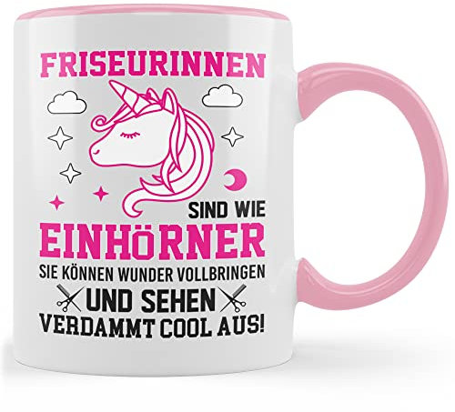 Friseurin Tasse, Friseurin Geschenkidee, Stylisten Tasse mit Spruch lustig Friseur Geschenk, Kaffeetasse Humor Witz Geschenk für Friseure, Kaffeebecher für Frauen Kaffeebecher