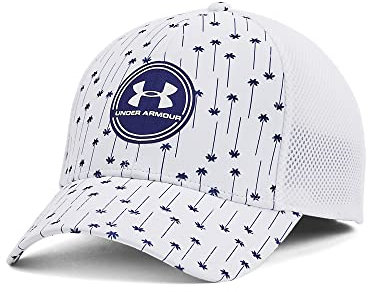 Under Armour Herren Maglia Driver Iso-chill Hut, (103) Weiß/Sonar Blau, L/XL