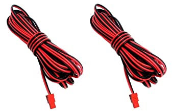 2X Pcs Cable de bocina Speaker Sound Red Wires Cords Cables Compatible with Samsung Home Cinema