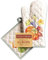 Maison d' Hermine Lumina Set di guanti da forno in 100% cotone (19cm x 33cm) e presina (20cm x 20cm) per barbecue, cuocere, forno a microonde, grigliate, Ringraziamento e Natale