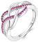 YL Keltischer Ring 925 Sterling Silber Juli Geburtsstein Rubin Jubiläum Ewigkeit Unendlichkeit Keltischer Knotenring für Damen(Größe 60）