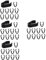 Mikinona 40pcs Mic Cable Holders Flexible Clips for Microphone Stand Easy to Use Cable Organizer for Neat Storage and Management of Mic