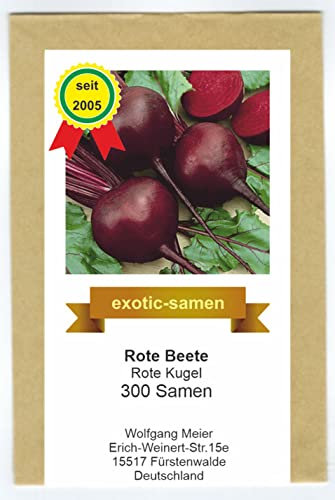 Rote Beete - Rote Rübe - Rote Kugel - alte, samenfeste Sorte - 300 Samen