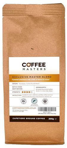 Coffee Masters Cafetiere Ground Coffee - Exclusive Master Blend 200g