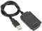 Aglow.it Adattatore Hard disk Usb Ide Sata HS-AD, Box con CAVO USB per IDE SATA HARD DISK HD 2.5 3.5 NEW