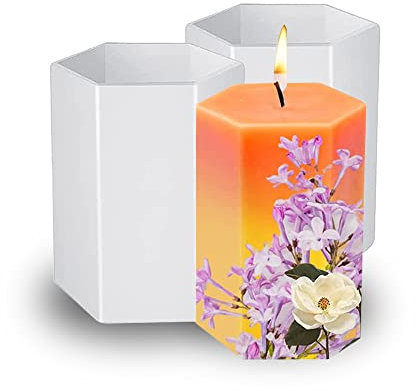 2pcs Kerzen Gießform,Kerzenform Silikon Rund,Silikonform Für Kerzen,DIY Silikonform,für Kerzenherstellung,Handgefertigte Seife,Handwerk Ornamente,Zylinder Harzgussform,Duftkerzen (I)