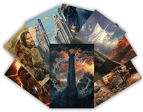 GTOTd Herr Der Movie Rings Poster 8 Stück 42 x 29cm (16.5 x 11.4) Film Merch Party Ungerahmte Version HD Leinwanddruck Poster für Wohnzimmer Schlafzimmer Club Wand Kunst Dekor