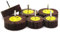 10 pezzi 16-80 mm carta vetrata abrasiva ruota a disco spazzola abrasiva strumento di lucidatura levigatrice trapano abrasiva ruota a lamelle grossolana for set rotante Dremel grana 80 con gambo mandr