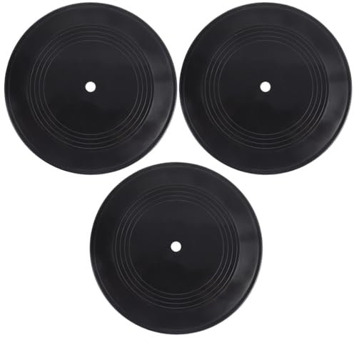 3 Pièces Décoration De Disque Vinyle De La Maison Décorations De Disques Vinyles Vinyle Vierge Enregistrer Décorations D'enregistrement Papier Découpé Ancien Plastique