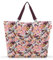 reisenthel shopper XL flora rose – Geräumige Shopping Bag und edle Handtasche in einem – Aus wasserabweisendem Material